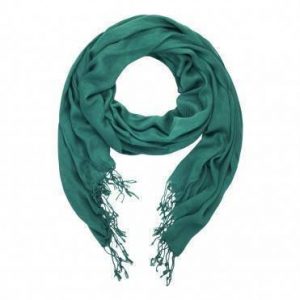 Шарф женский ⭐️ Лазурно-серый шарф с кисточками CS009 ⭐️