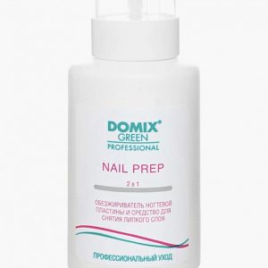 Обезжириватель для ногтей Domix и средство для снятия липкого слоя 2 в 1. NAIL PREP с ПОМПОЙ