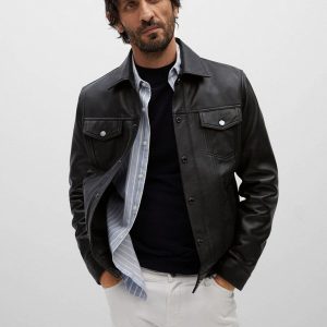 Куртка кожаная Mango Man - GLOBE