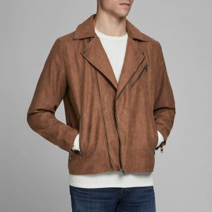 Куртка кожаная Jack & Jones