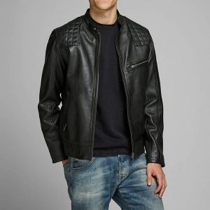 Куртка кожаная Jack & Jones